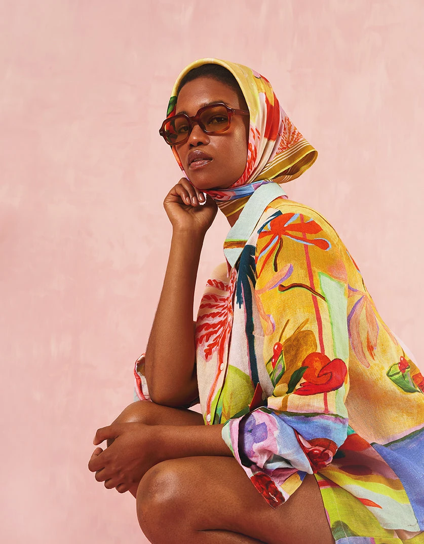 OILILY Asummer Story Sjaal(Asummer Scarf) 4 OILILY Asummer Story Sjaal(Asummer Scarf) - Afbeelding 2